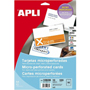APLI TARJETA MICROPERFORADA 200G MATE 90x51mm 100-PACK 10608 APLI TARJETA MICROPERFORADA 200G MATE 90x51mm 100-PACK 10608
